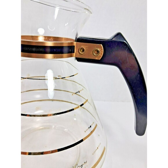 Vintage David Douglas Flameproof 8 Cup Coffee Pot MCM NO LID - Picture 3 of 7